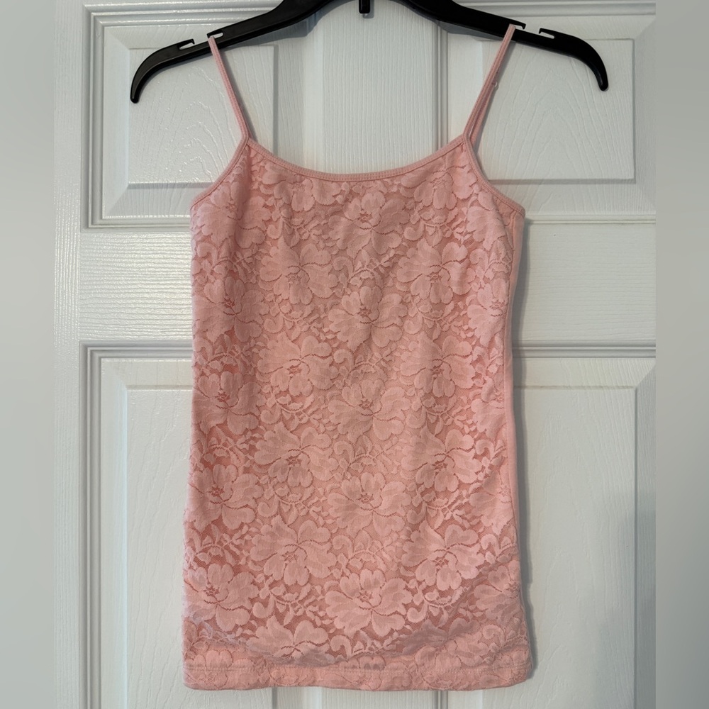 Aeropostale Favorite Cami Pink Lace